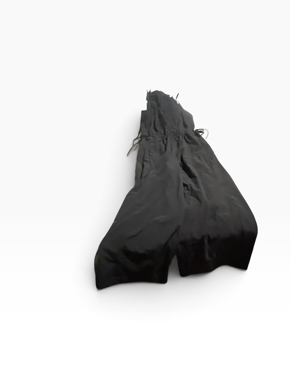 Calvin Klein size 4 like new Black Wide-Leg Jumpsuit with Drawstring Waist